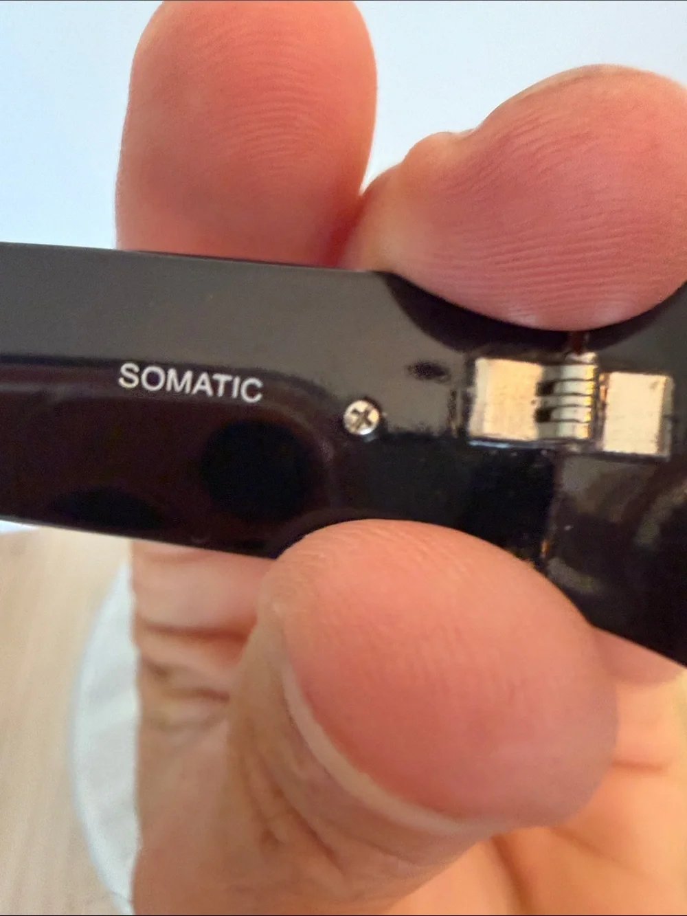 Men's Somatic Black Wrap Sunglasses - Classic thick frame Style
